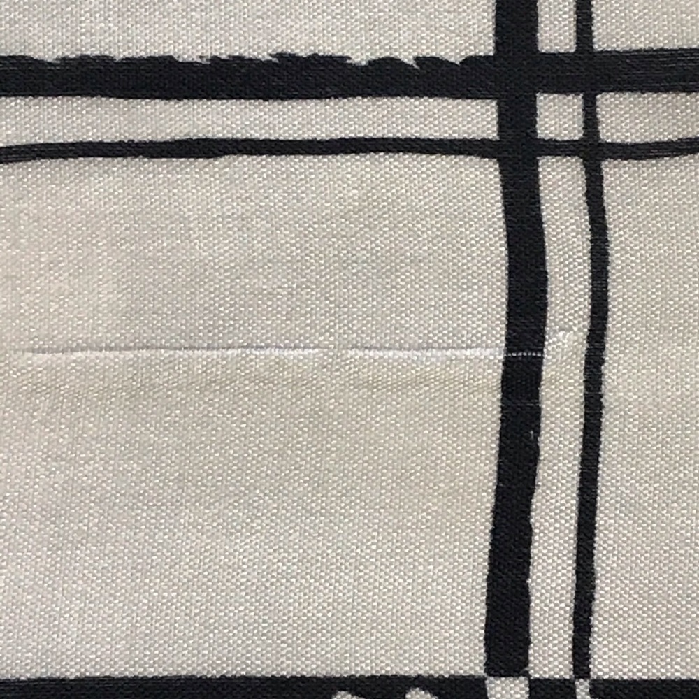 Vera Silk Black & Cream Print 52” x 10.5” Scarf - Picture 5 of 6